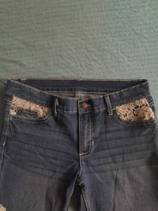 A Blue Denim Shorts