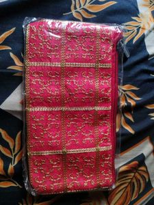 Elegant Pink & Gold Pouch
