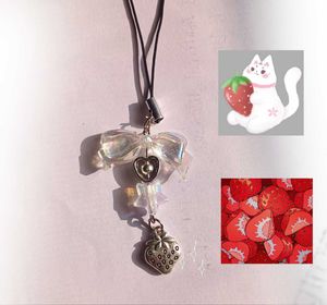 Strawberry phone charm