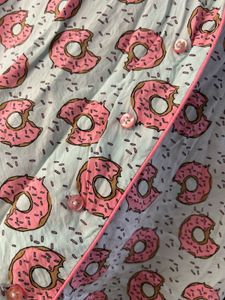 Donut Print Pajama Top