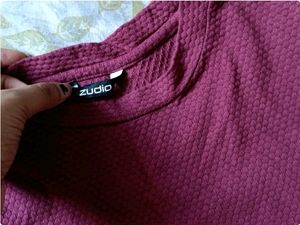 Wine Colour Zudio Top