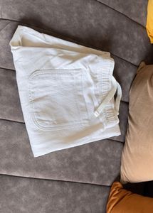 White Casual Pants