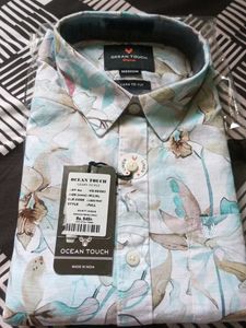 Ocean Touch linen Floral Shirt