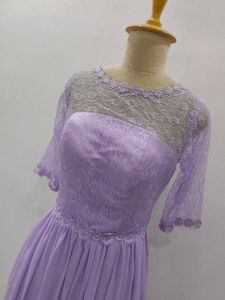 Elegant Lavender Maxi Gown