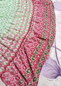 Summer Dress Green + Pink