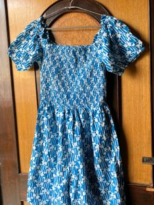 Blue And White Summer Dress