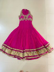 Y2k pink anarkali
