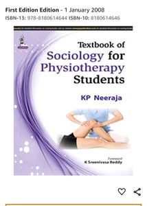 Textbook Of Sociology For Physiotherapy Students