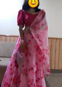 Gorgeous Floral Pink Lehenga ✨🌸