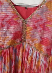 Beautiful Flared Alia Cut Gown