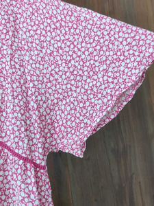 Floral Print Relaxed Fit Top