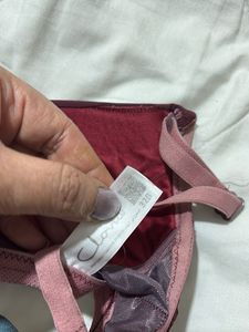 padded Burgundy Bra from Clovia