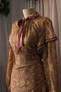 Vintage Korean Brown Dress