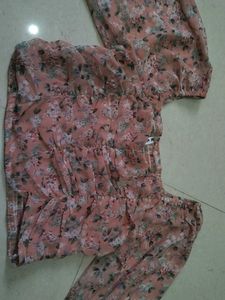 Floral Pink Crop Top Kavyas