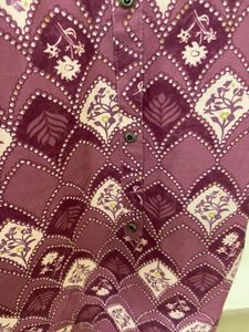 Patterned Long Sleeve Blouse
