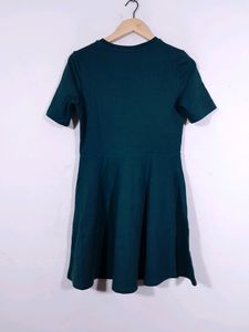 H&amp;M Dark Green Mini Dress(women&#39;s)