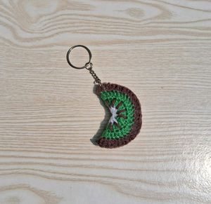 Crochet Kiwi Keychain 🥝😋