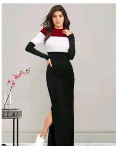 Stylish Colorblock Bodycon Dress