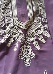 Lavender Embroidered Kurti