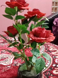 Red Roses Artificial Plant