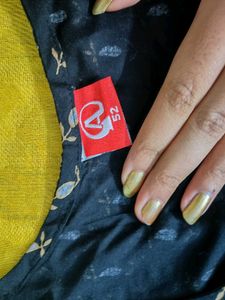 Elegant Black Printed Kurta