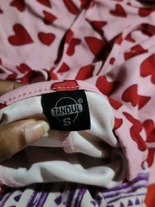 Heart Print Slip Dress