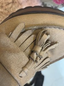 Trendy Korean Style Suede Platform Heel Loafer
