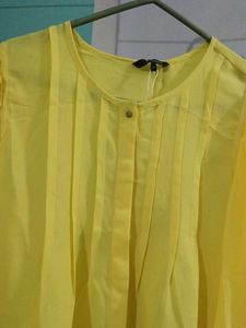Yellow Puff Sleeve Top