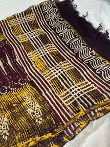 Pure cotton block print dupatta(3)