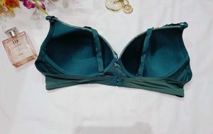 🇳🇿💫🎀Green Lace Detail Push-Up Bra