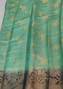 Banarasi Silk Saree With Stitched Blouse