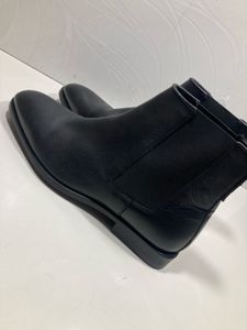 Zara Black Leather Chelsea Boots 🥾👢ORIGINAL 43si