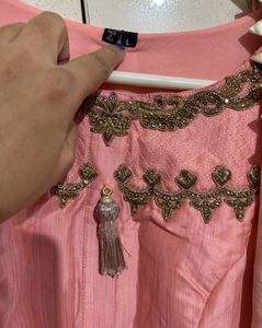 Pink Kurta With Dupatta + Blue Vero Moda Dress