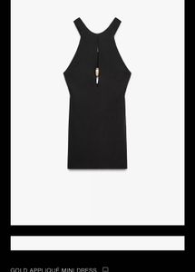Black Halter Mini Dress