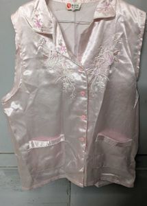 Floral Embroidered Vest