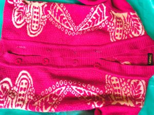 Vintage Pink Knit Cardigan