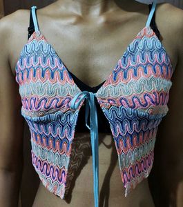 Crochet Tie-Front Top