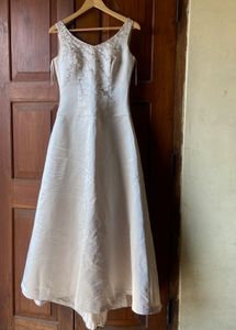corture collection beige gown