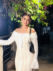 Elegant White Lace Long Sleeve Dress