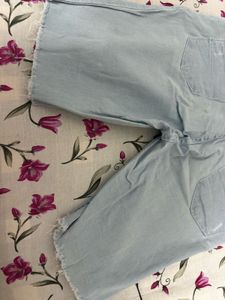 Light Wash Denim Shorts