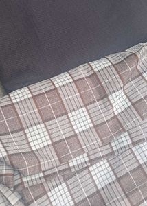 पैंट शर्ट अनसटीच- Black &amp; Plaid