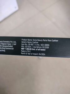 Swiss Beauty Matte Maxx Eyeliner