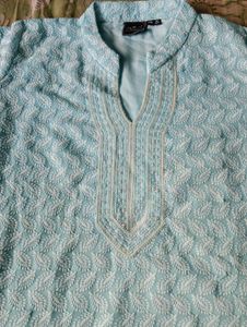 ChickenKari Blue Kurta