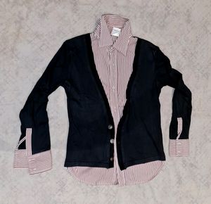 SALE🔴Womens Semi-formal Shirt with attached shrug