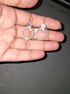 Sparkling Circle Earrings
