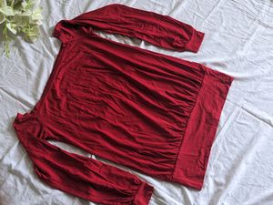 Off Shoulder Red Top