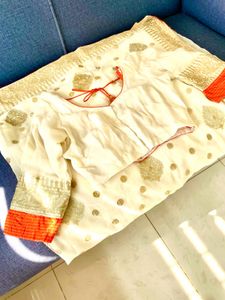 Exquisite Embroidered Sari With Blouse