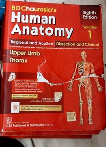 BD Chaurasiya Human Anatomy, Vol. 1,2,3,&amp; 4  - 8th