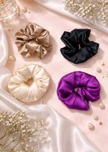 Satin Scrunchie Set - 4 Colors