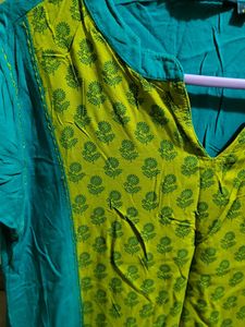 Elegant Green Printed Kurta